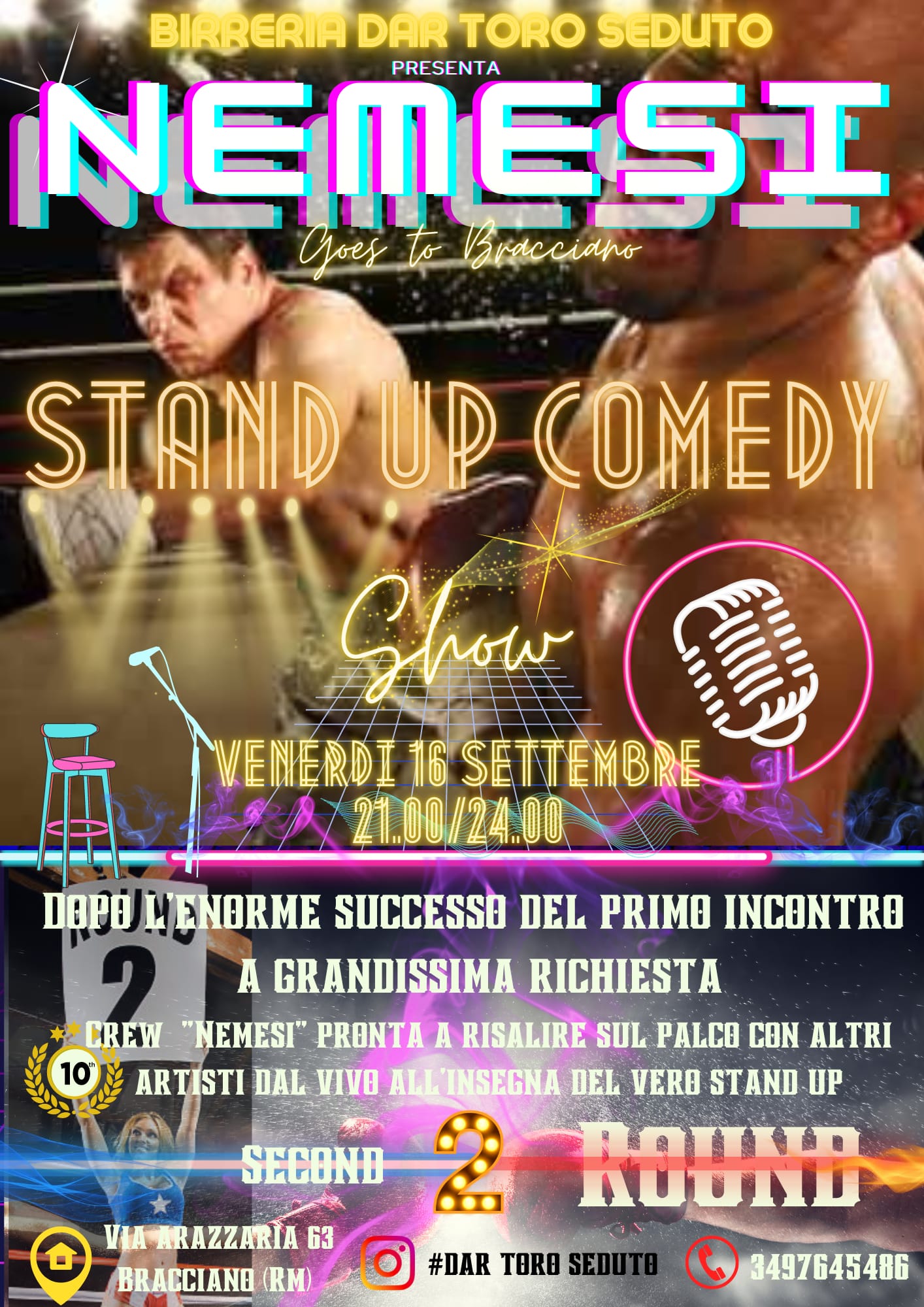 Stand up comedy Dar Toro Seduto