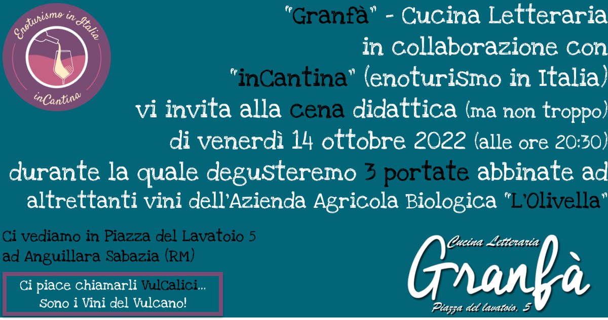 Cena didattica... ma non troppo @ Granfà