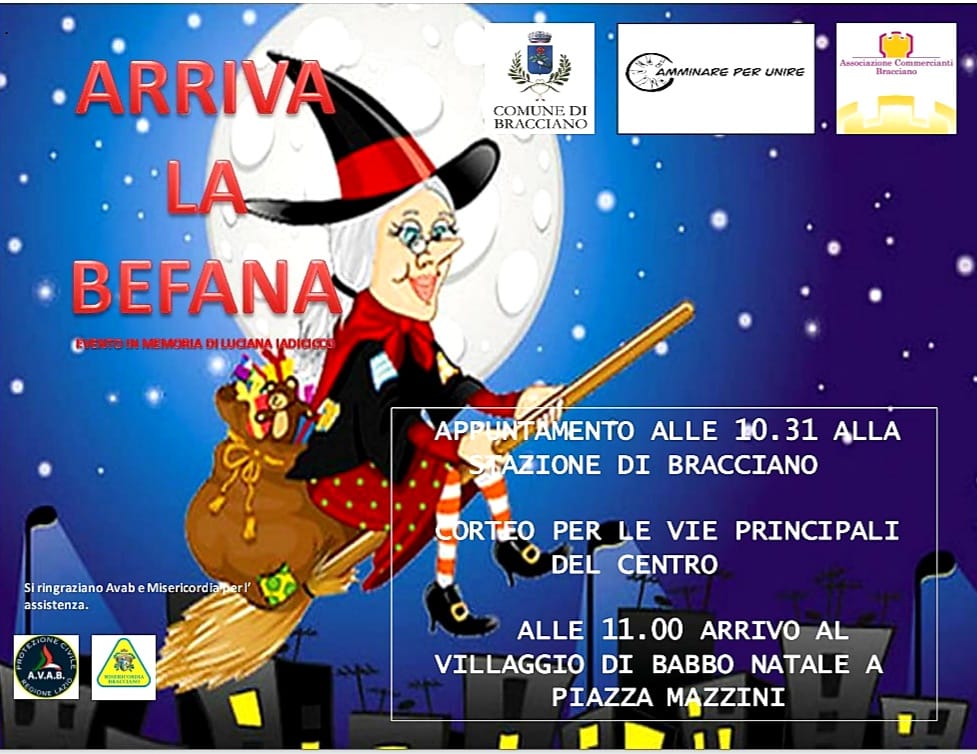 Arriva la Befana a Bracciano