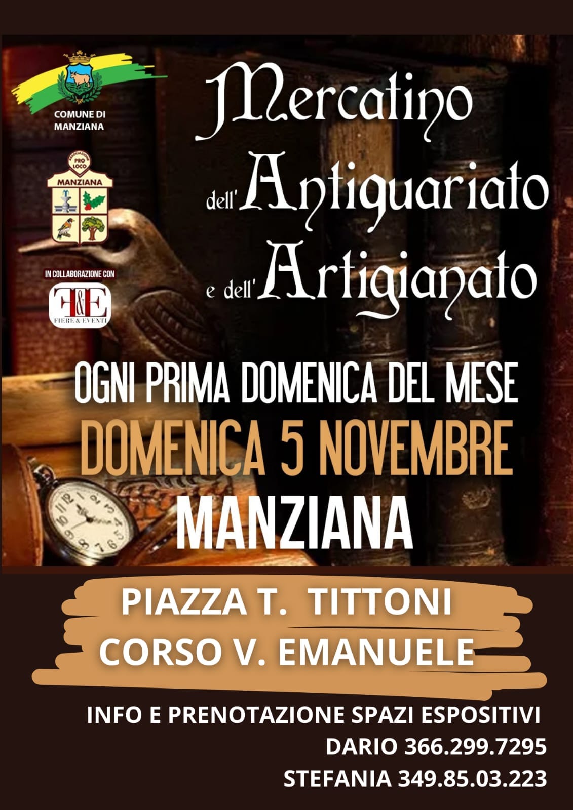 Mercatino Antiquariato e Artigianato Manziana