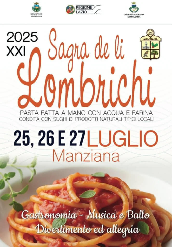 Locandina della sagra dei lombrichi 2025