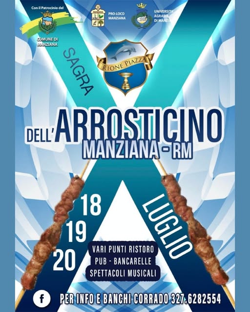 Locandina della sagra dell'arrosticino di Manziana