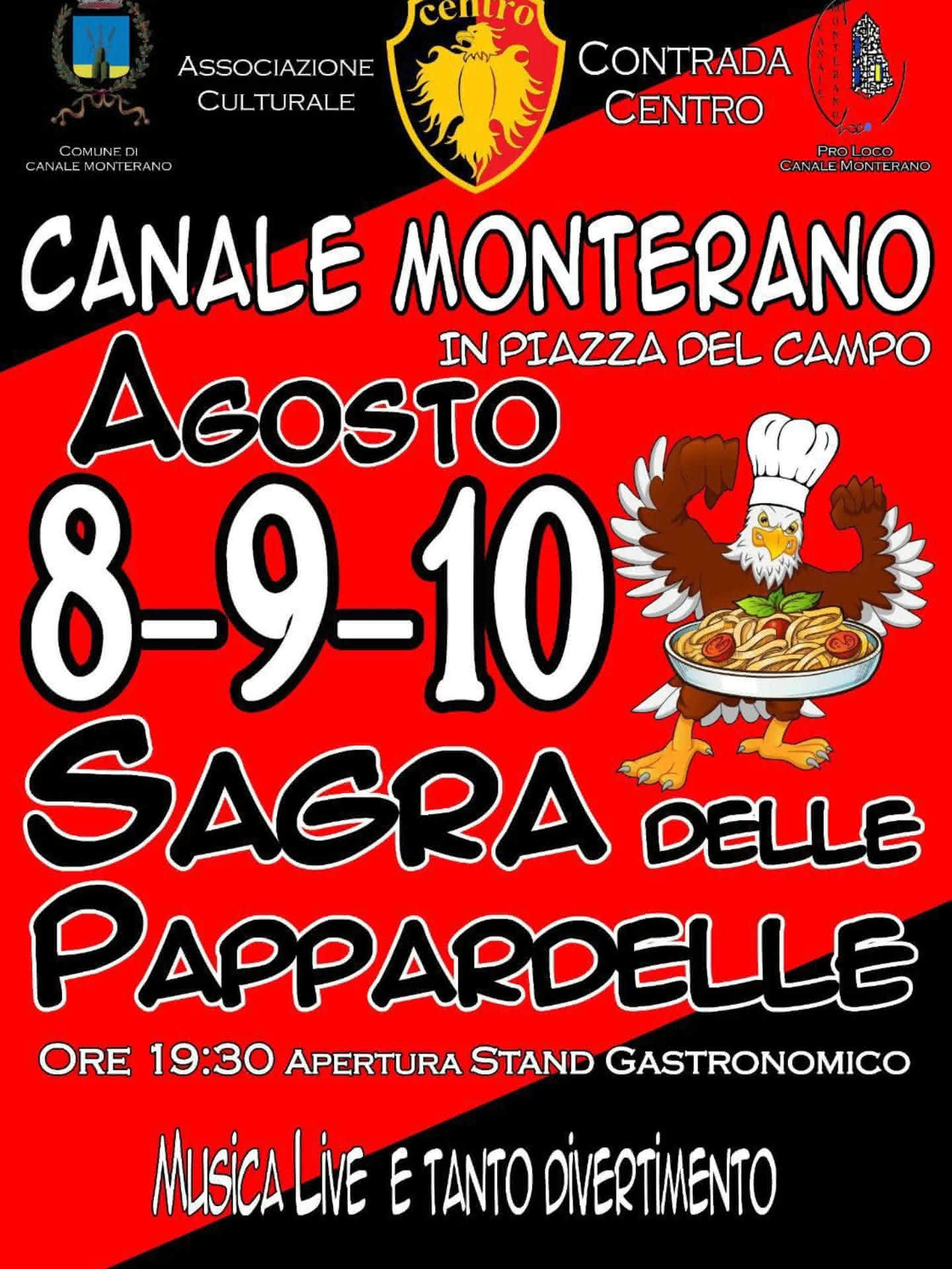 le date della sagra delle pappardelle di Canale