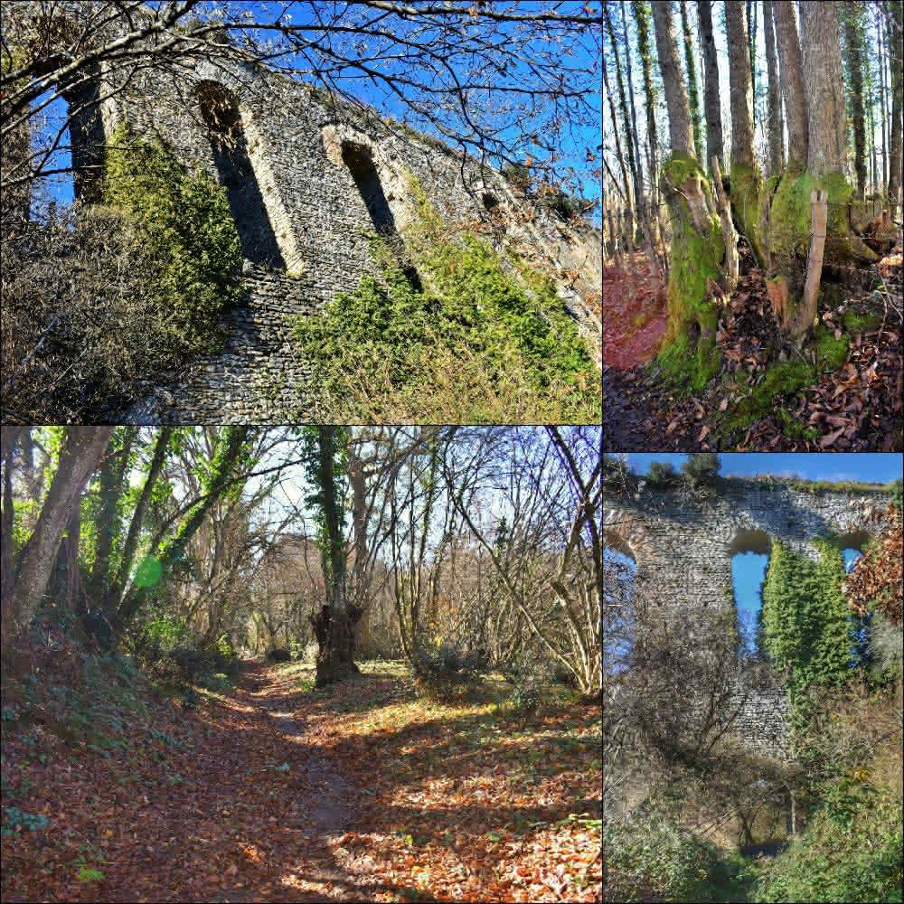 Collage di immagini degli archi di Boccalupo