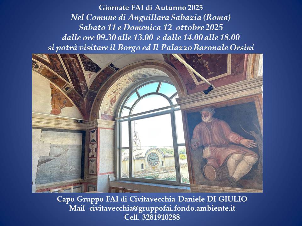 Locandina delle giornate fai d'autunno di Anguillara Sabazia